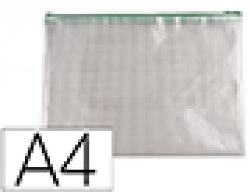 Bolsa multiusos q-connect malha din a4 abertura superior comfecho verde , Q-connect , 152876 , 5705831186651